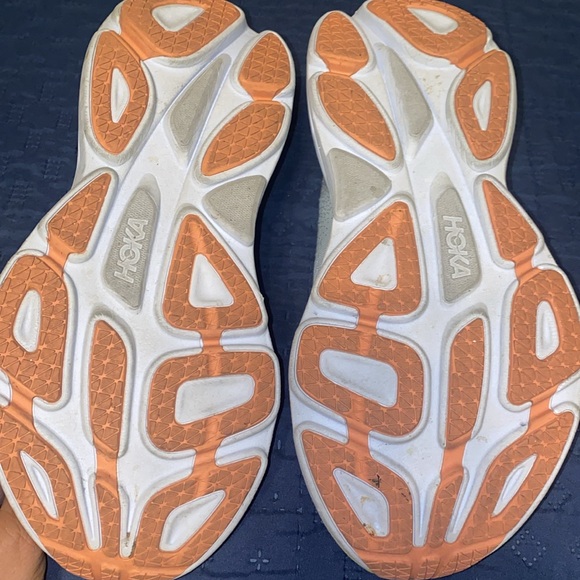 Hoka One One Bondi 8 Blue and Yellow woman’s sz 8.5B - Picture 4 of 7